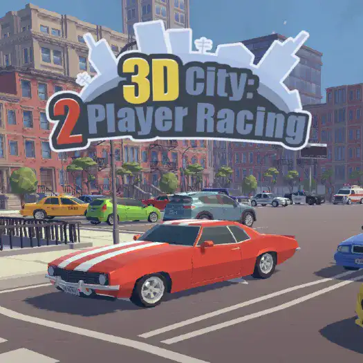 3D Night City: 2 Player Racing .